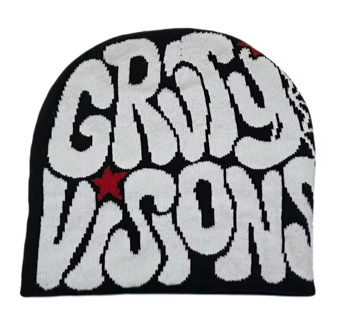 Knitting Cap Men Women Paragraph Quality Beanie Cap Y2k Warm Fashion Hundred Take Ins New Net Red Design Sense Niche Cold Cap